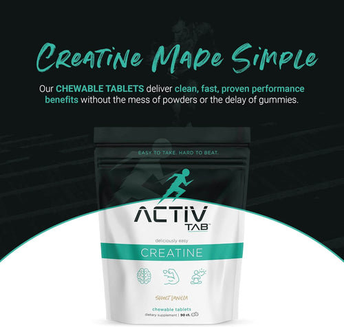 ACTIVTAB Creatine Chews | Sweet Vanilla Flavor
